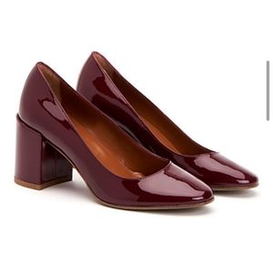 Aquatalia Aliana Red Patent Pumps